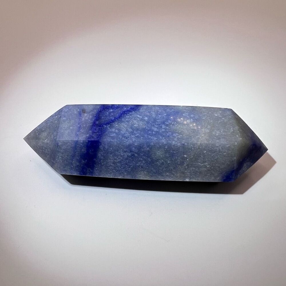 Blue Aventurine Double‎ Terminated Meditation  Wand - Picture 7 of 10